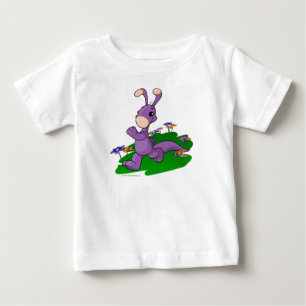 Lila Blumaroo, das durch Roo Insel marschiert Baby T-shirt