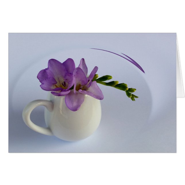 lila Blume (Vorderseite (Horizontal))
