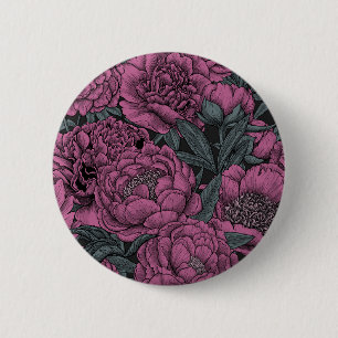 Lila Blume Button