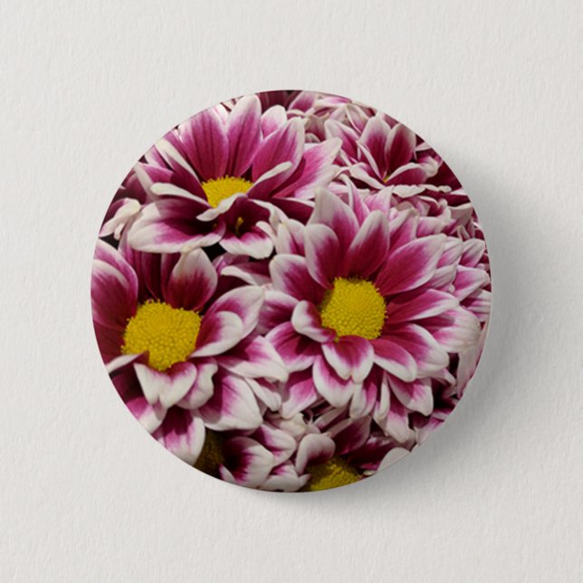 Lila Blume Button (Vorderseite)