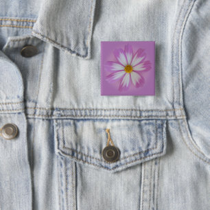 Lila Blume Button