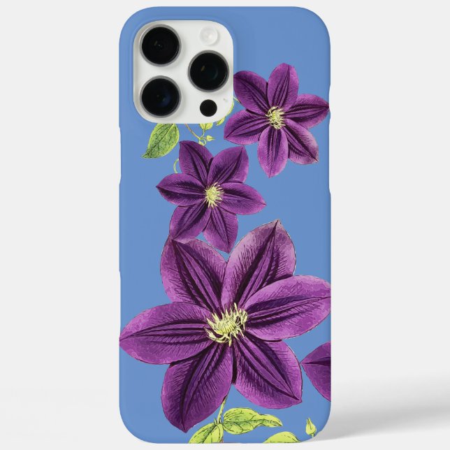 lila Blume Case-Mate iPhone Hülle (Rückseite)