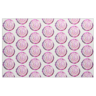 Lila Blume des Lebens Stoff