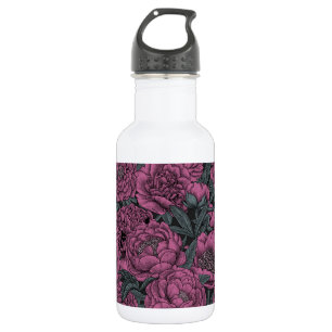 Lila Blume Edelstahlflasche