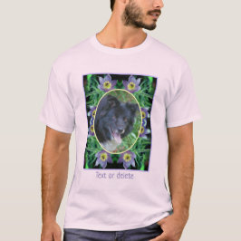 Lila Blume erstellen Ihr eigenes Foto T-Shirt