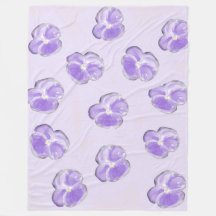 Lila Blume Fleece Blanket