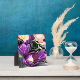 Lila Blume Fotoplatte