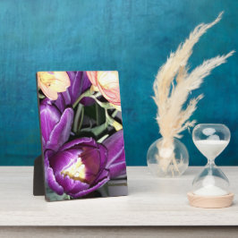 Lila Blume Fotoplatte