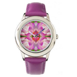 LILA BLUME - Fraktal Art - Armbanduhr