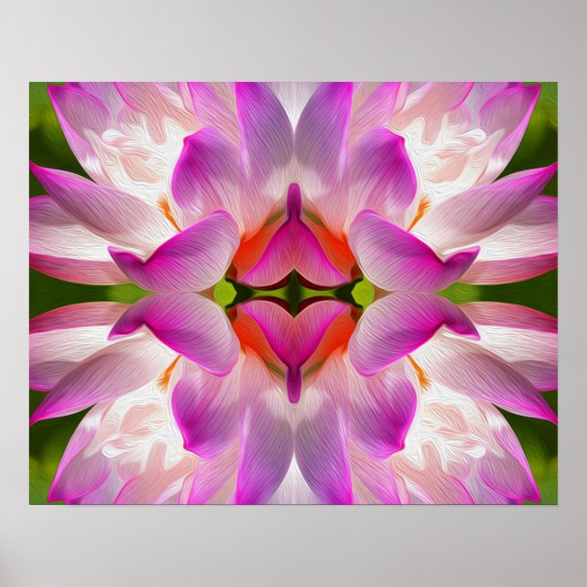 LILA BLUME - Fraktal Art - Poster (Vorne)