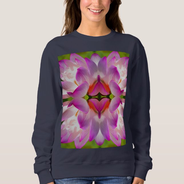 LILA BLUME - Fraktal Art - Sweatshirt (Vorderseite)