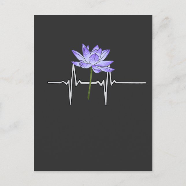 Lila Blume Gärtner Postkarte (Vorderseite)