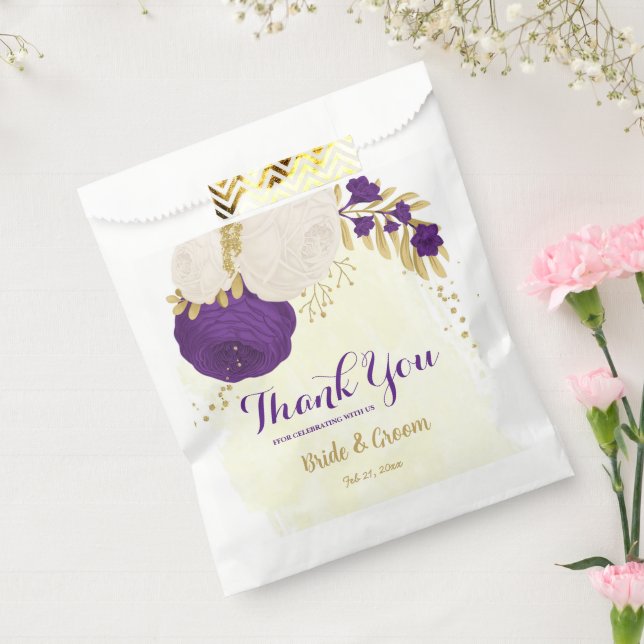 lila Blume Geschenktütchen (Versiegelt)