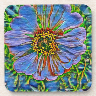 Lila Blume Getränkeuntersetzer