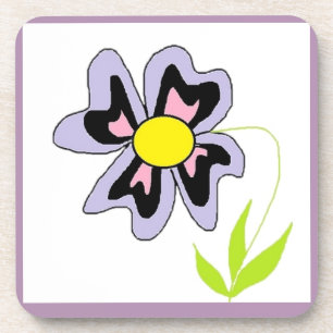 LILA BLUME GETRÄNKEUNTERSETZER
