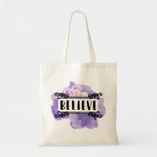 Lila Blume - Glauben Tragetasche