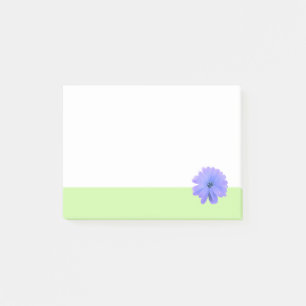 Lila-Blume-grüne-Grenze Post-it Klebezettel