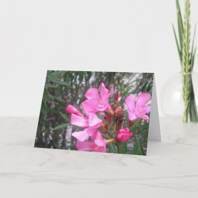 Lila Blume Gruß Karte (Vorderseite)