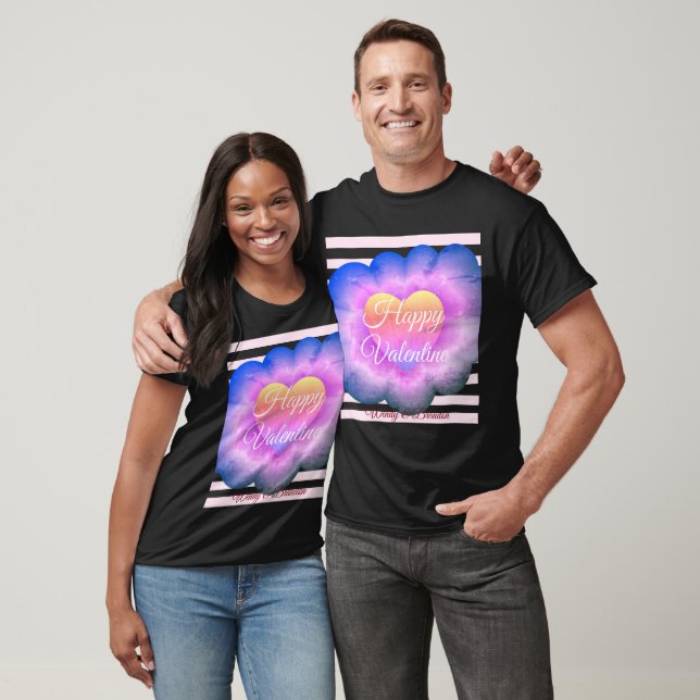 Lila Blume Happy Valentine T - Shirt (Unisex)