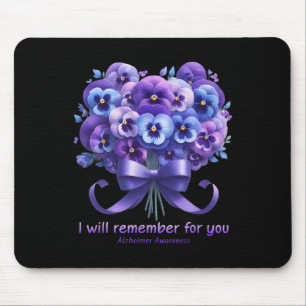Lila Blume Ich werde daran denken, Sie Heimerheime Mousepad