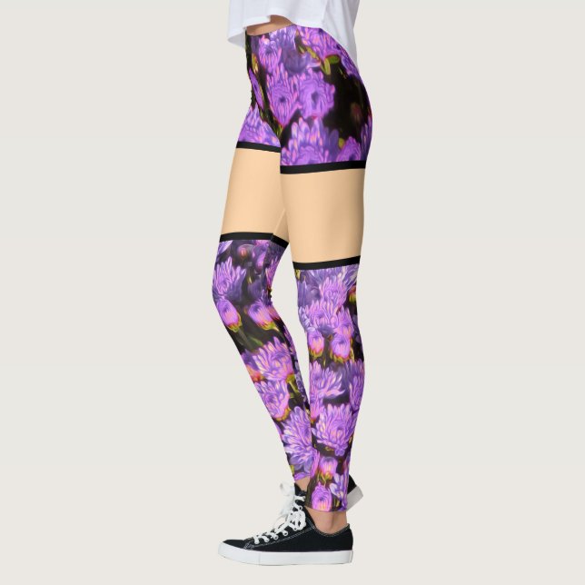 Lila Blume Illusion Leggings (Links)