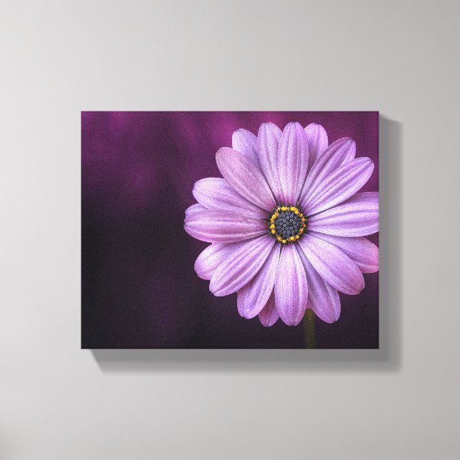 Lila Blume im Blut Leinwanddruck (Vorderseite)
