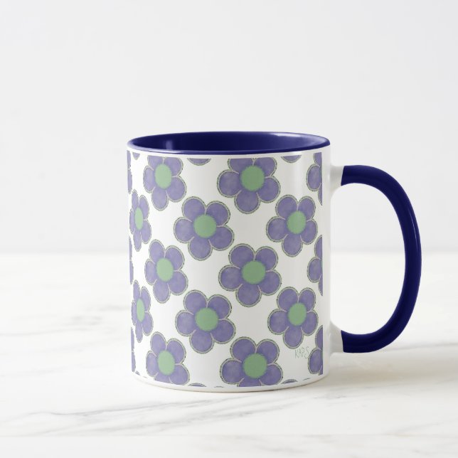 Lila Blume im Sommer Tasse (Rechts)