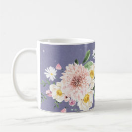 Lila, Blume Kaffee T-Shirt Tasse Trinkbehälter