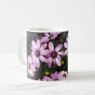 Lila Blume Kaffeetasse