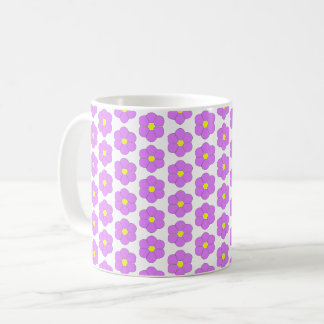 Lila Blume Kaffeetasse