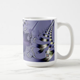 Lila Blume Kaffeetasse