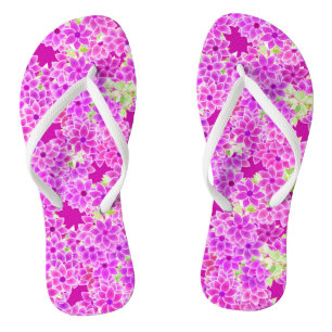 Lila Blume, Lavendel und Pflaume, Pflaumenuntergru Flip Flops