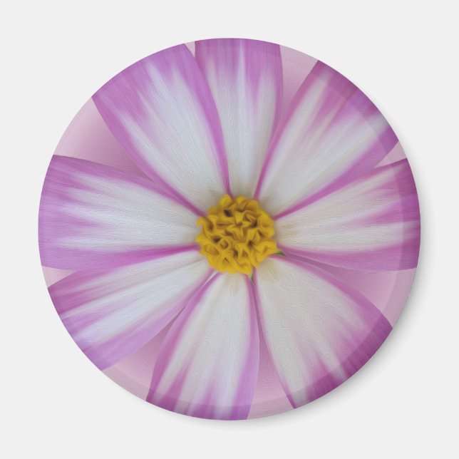 Lila Blume Magnet (Vorne)