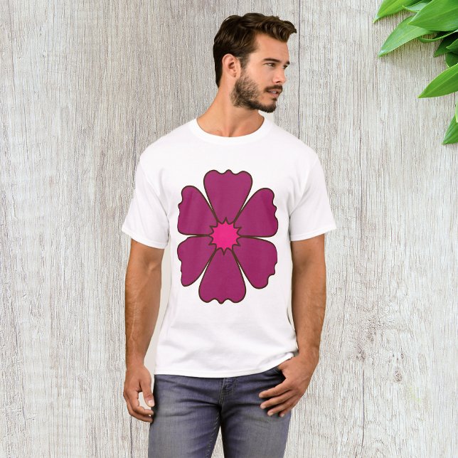 Lila Blume Mens T - Shirt (Von Creator hochgeladen)