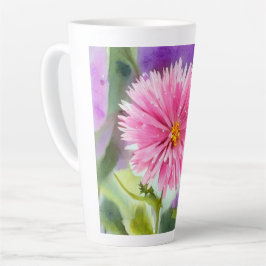 Lila Blume Milchtasse