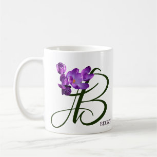 Lila Blume, modischer Boho Kaffeetasse