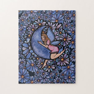 Lila Blume Moon Fairy Puzzle
