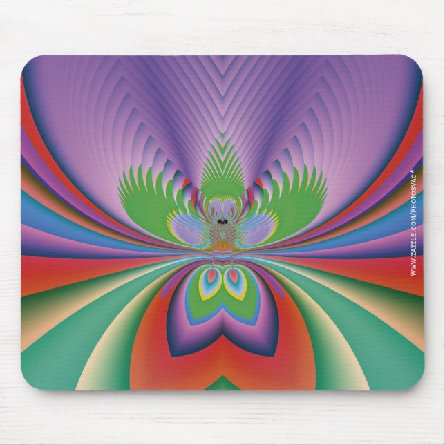 Lila Blume Mousepad (Vorne)