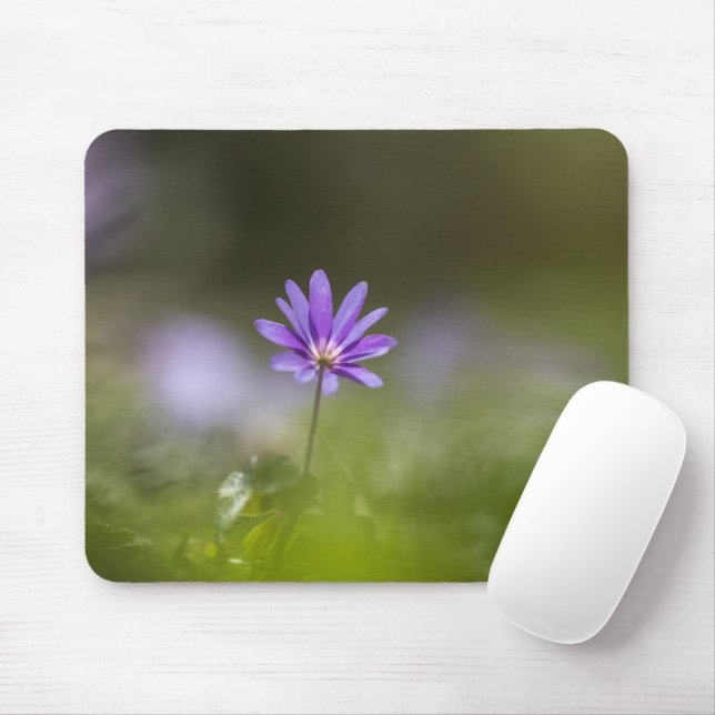 Lila Blume Natur Foto Mousepad (Mit Mouse)