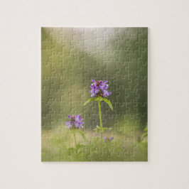 Lila Blume Natur Foto Puzzle