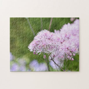 Lila Blume Naturfotografie Garten Landschaft Puzzle