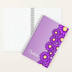 Lila Blume Notebook für Office, School, Artist Notizbuch