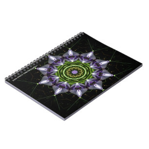 Lila Blume-Notebook Notizblock