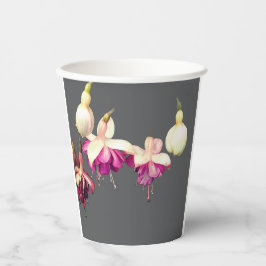 Lila Blume Pappbecher