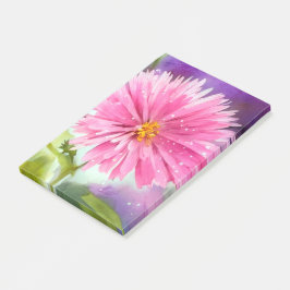 Lila Blume Post-it Klebezettel