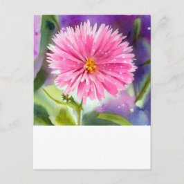 Lila Blume Postkarte