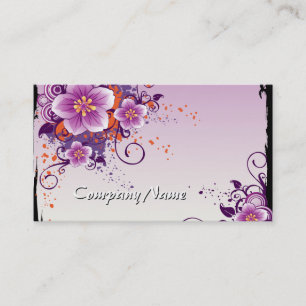 Lila Blume Prairie Rose Visitenkarte