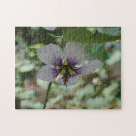 Lila Blume Puzzle
