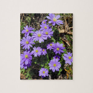 Lila Blume Puzzle