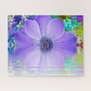 Lila Blume Puzzle